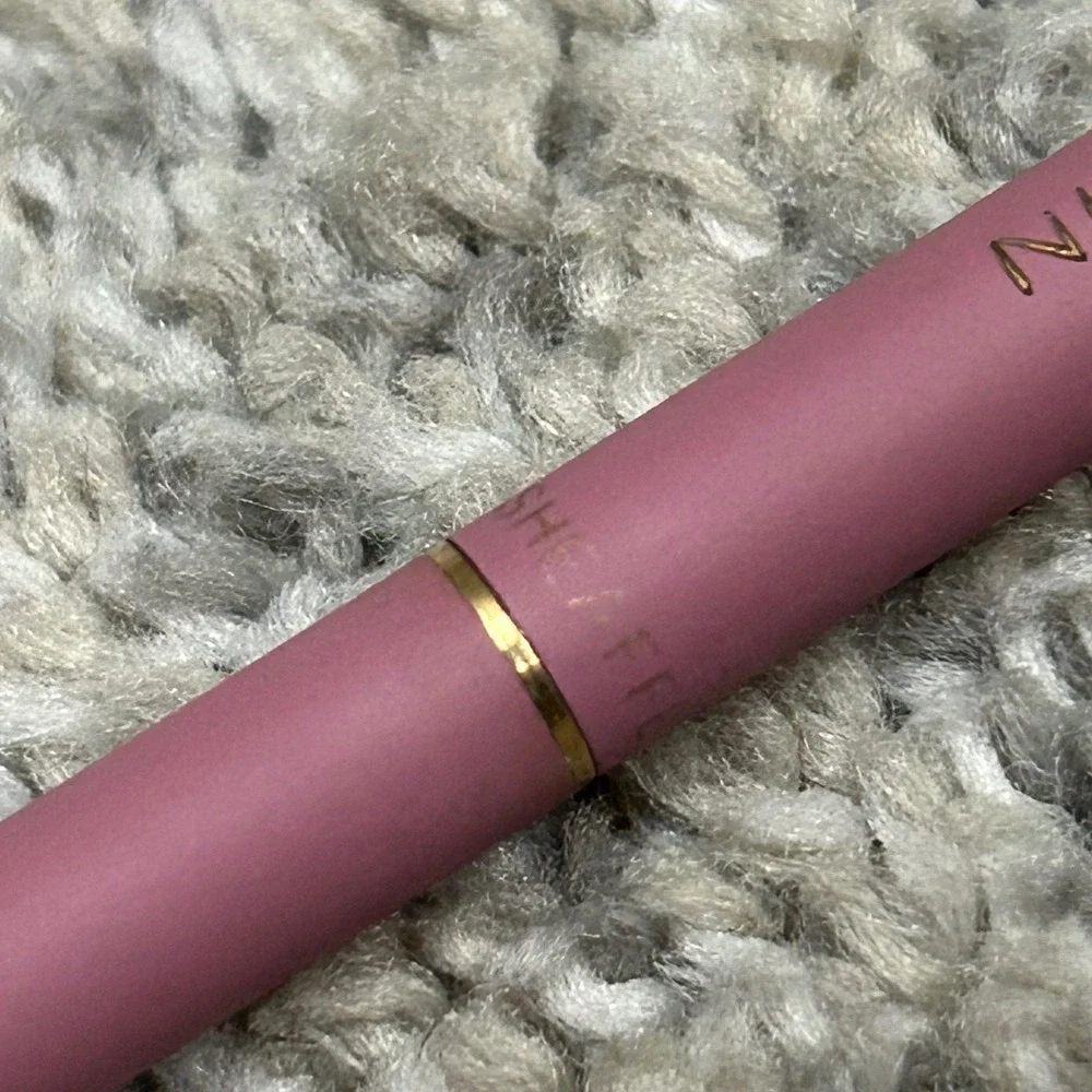 Sheaffer Ballpoint Pen‎ OS Pink Nicole Vintage Gold Trim White Dot Blue Ink